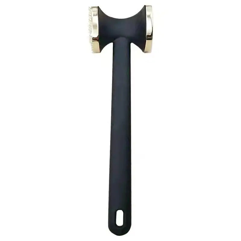 Heavy-duty Kitchen Meat Mallet Rubber Handle Alloy Hammer Head Easy Qme A