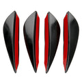 Front Bumper Air Knife Spoiler Modification Diffuser PVC Paste Type Front Bumper Lip Front Bumper Qme as pic