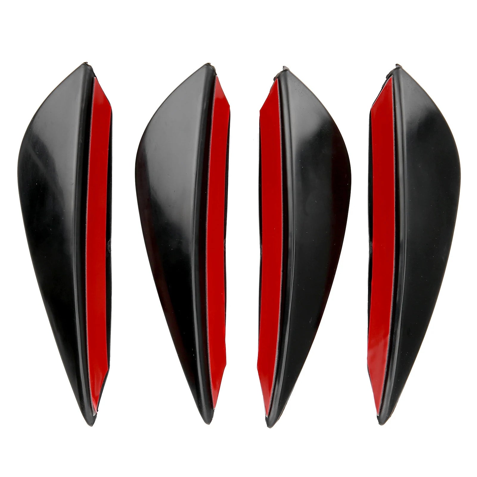 Front Bumper Air Knife Spoiler Modification Diffuser PVC Paste Type Front Bumper Lip Front Bumper Qme as pic