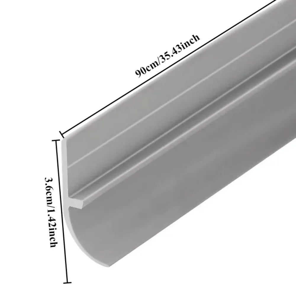 PVC Door Bottom Seal Strip Self-adhesive Soundproof Under Guard Gap Qme
