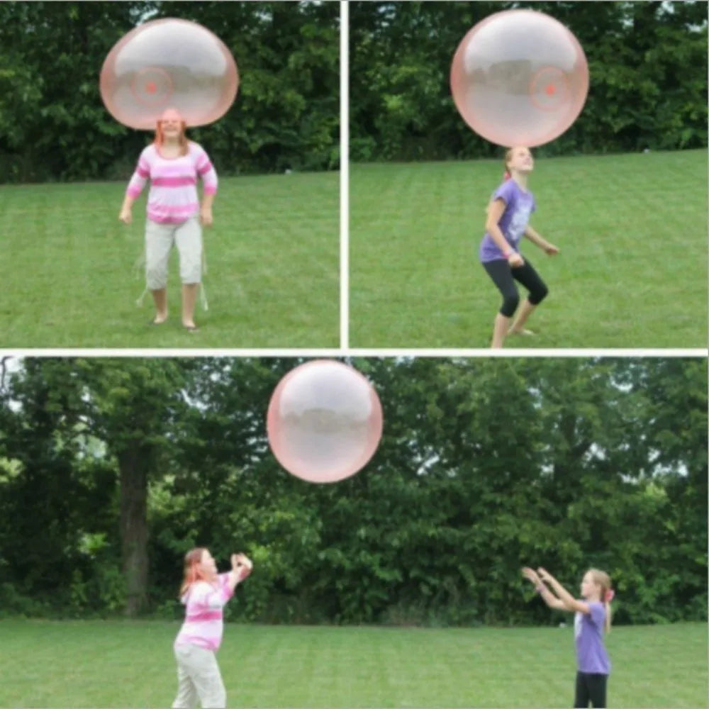 Water Filled Transparent Bubble Balls Children's Birthday Party Fun Games Outdoor Soft Balloons Summer Pool Party Bouncy Ball Qme
