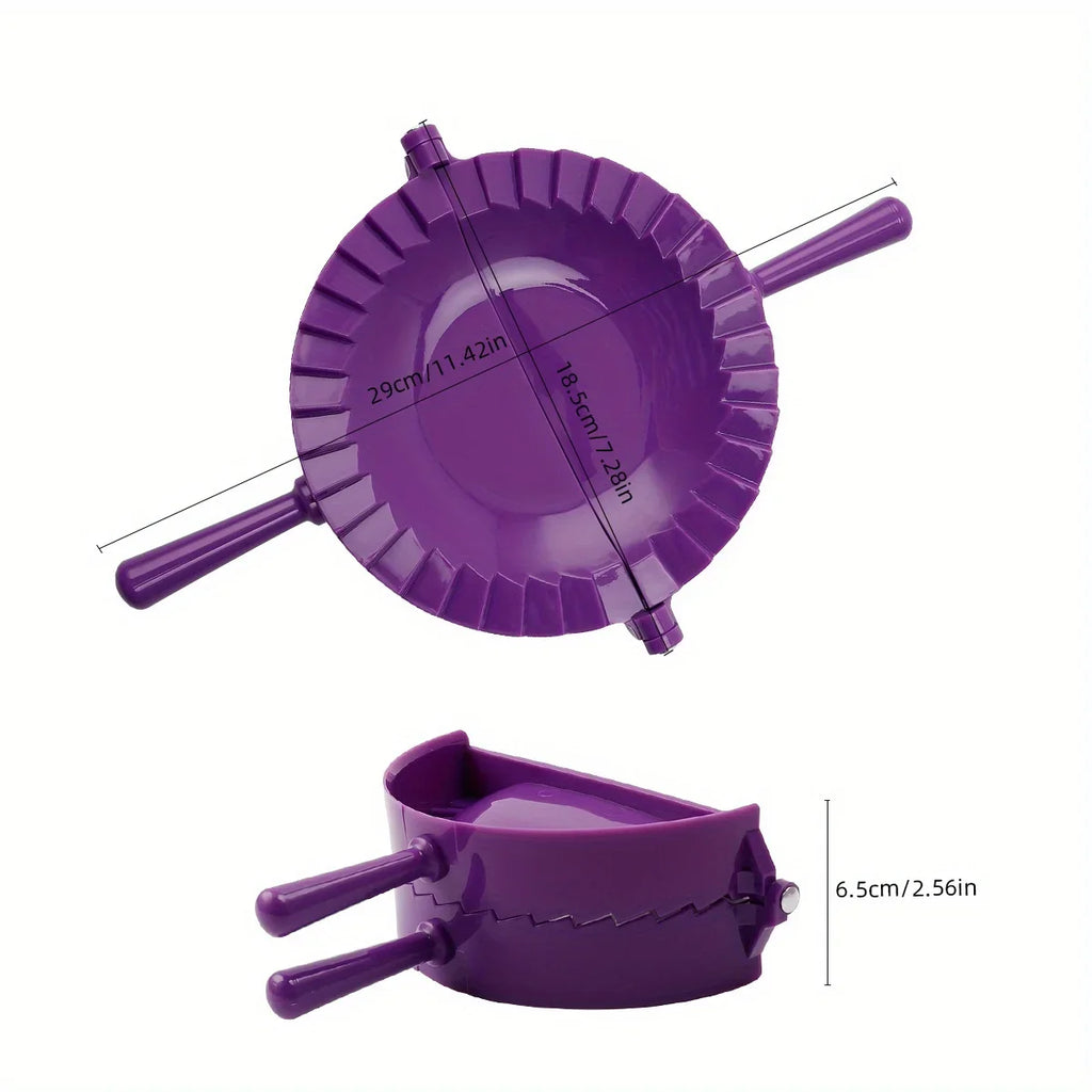 Large Pastry Dough Cutter Mold - Durable Plastic Pie & Dumpling Mold with Ergonomic Handle, Multi-Color Options for Baking, Qme
