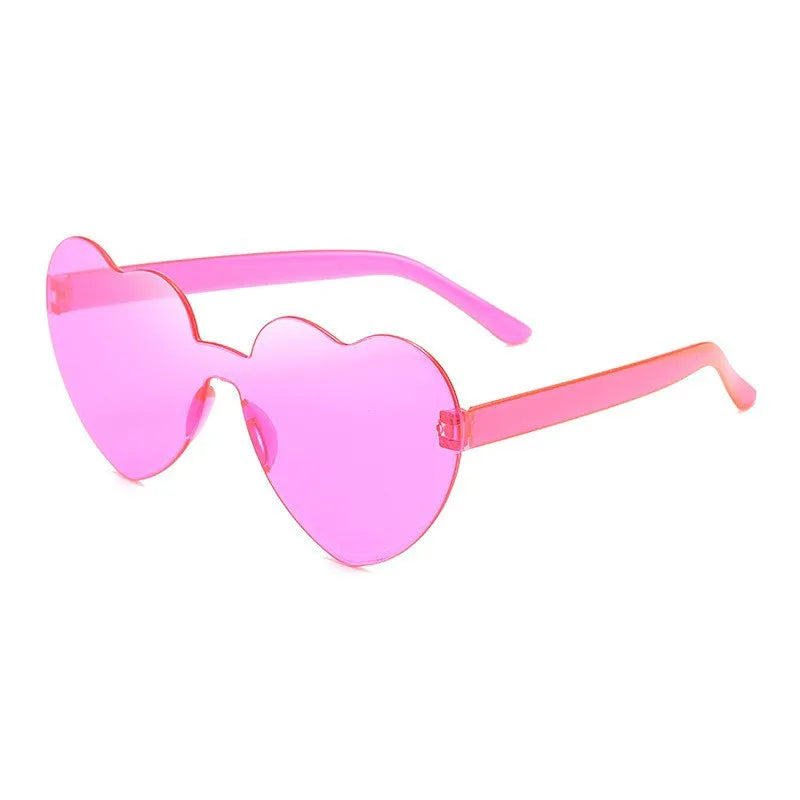 Heart Sunglasses Retail /Wholesale 5-15PCS Wedding Bachelorette Bridesmaid Beach Party Multi-Color Photo Props Gifts Qme SunglassesDFPink 10PCS