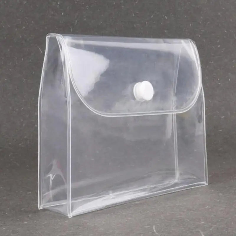 Travel Passport Organizer Holder Transparent PVC Envelope Ultra Slim Qme