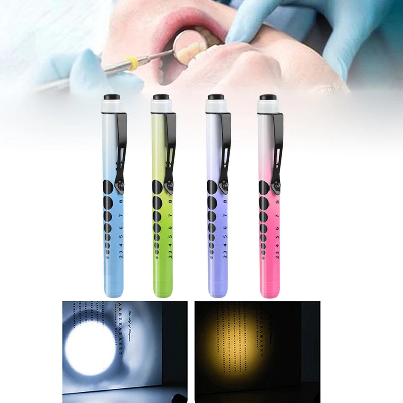 Medical Pen Light Portable Pocket LED Penlight Torch Otoscope Qme