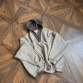 Cleanfit Gray Sweatshirt Men's Hooded Spring Autumn Wool Stitching Qme GRAY L
