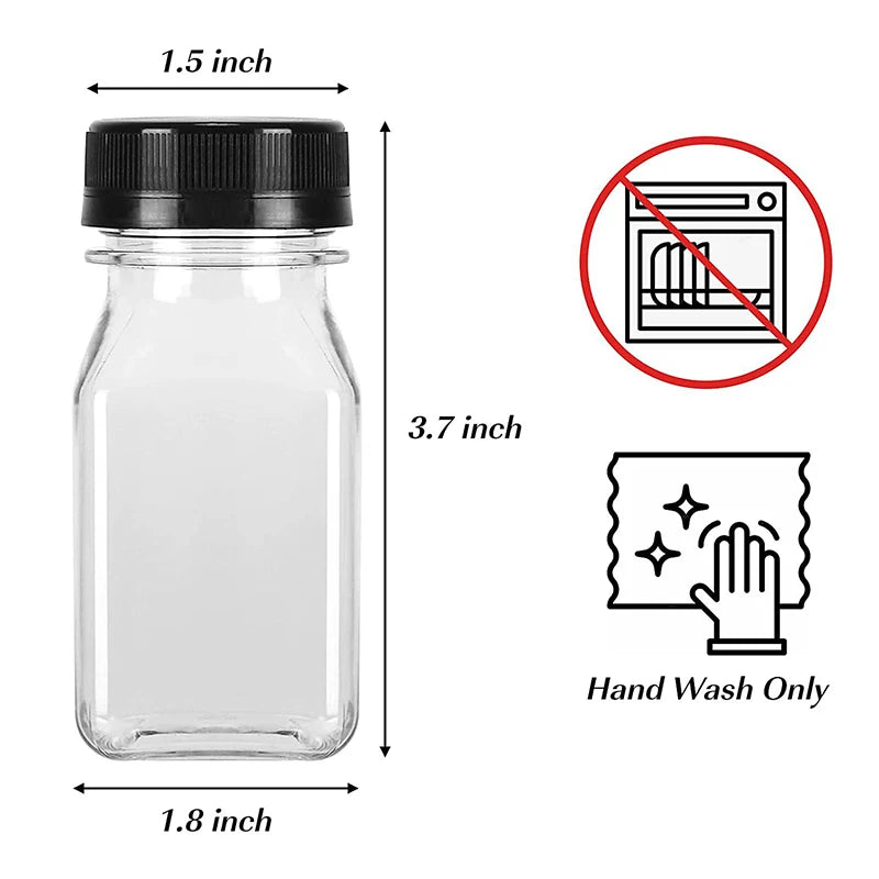 Kitchen Storage Organization Reusable Juice Milk Coffee Empty Bottles Qme
