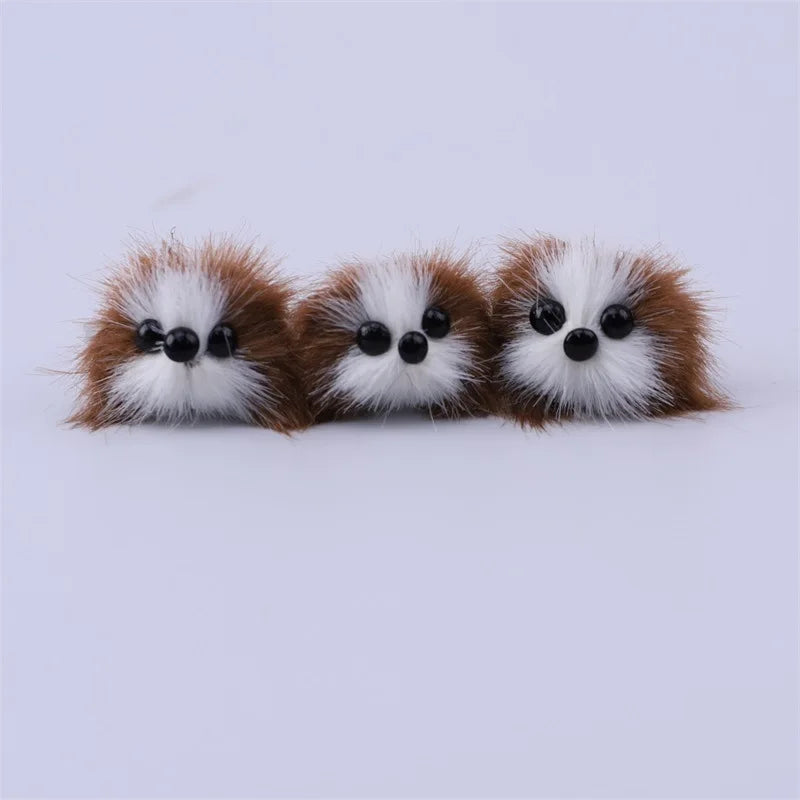 3pcs New Creative Cute Plush Cat Dog Animal Metal Open Ring Adjustable Jewelry Gift Box Set Birthday and Holiday Gifts Qme brown dog resizable