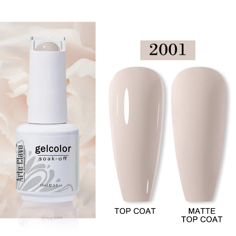 Arte Clavo15ml Gel Nail Polish Art 65 Colors Colorful Soak Off UV