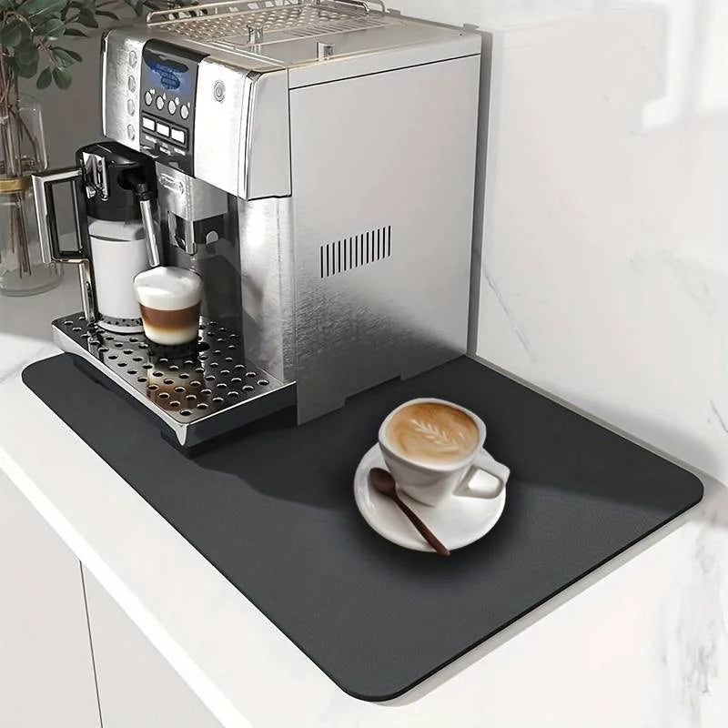 Super Antiskid Large Kitchen Absorbent Draining Mat Super Absorbent Draining Coffee Dish Drying Mat Quick Dry Bathroom Drain Pad Qme