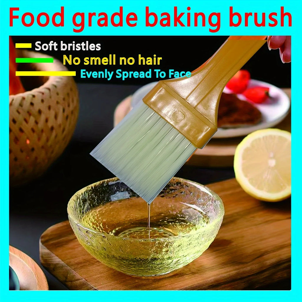1pc Pastry Brushes Basting Oil Brush With Hook Handles Barbecue Oil Brush For Spreading Butter Cooking Baking Brush (1*6 Inch) Qme