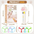 Cat Disc Launcher Rechargeable Flying Launcher With 6 Discs Interactive Cat Toy For Outdoor Play Garden Backyard Patio Balcony Qme White China Mainland