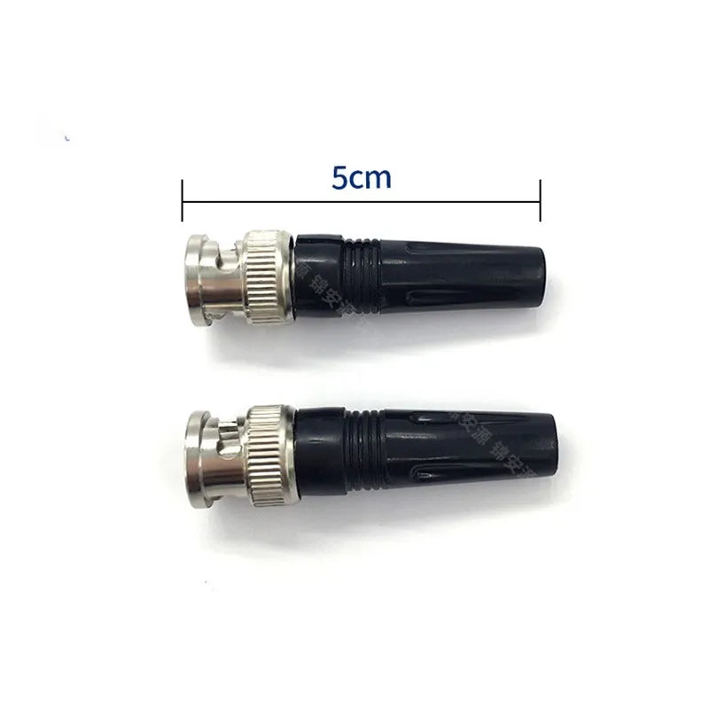 20pcs BNC Male Plug Adapter Connector Twist-on Coaxial RG59 Cable For CCTV Camera Video Audio Connector C5 Qme