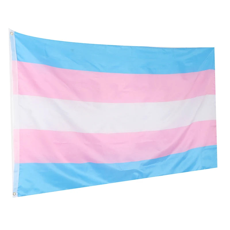 1pc 90*150cm LGBT transgender pride Flag of trans. Qme