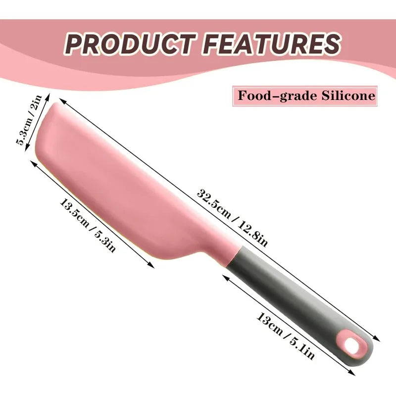 Silicone Spatula Heat Resistant Non-stick Kitchen Turner Baking Cake Qme