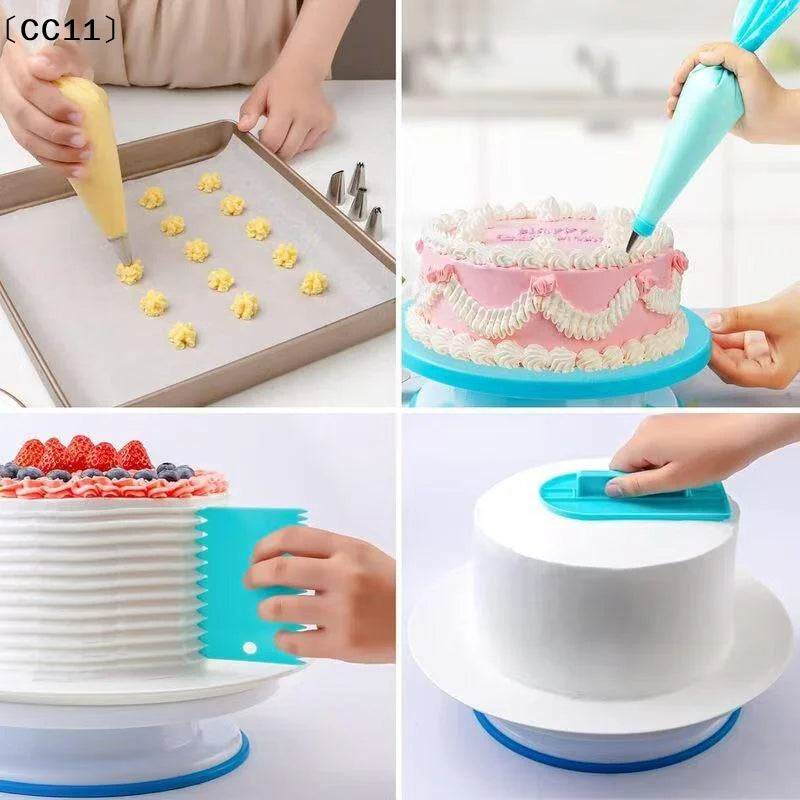 Piping Bags Tips Cake DIY Decorating Stainless Steel Nozzle Reusable Qme