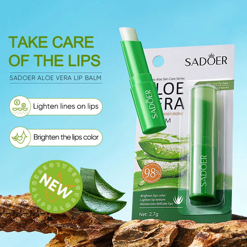 Aloe Vera Lip Balm+hand Cream Dry Skin Moisturizing Lipstick Hand Qme