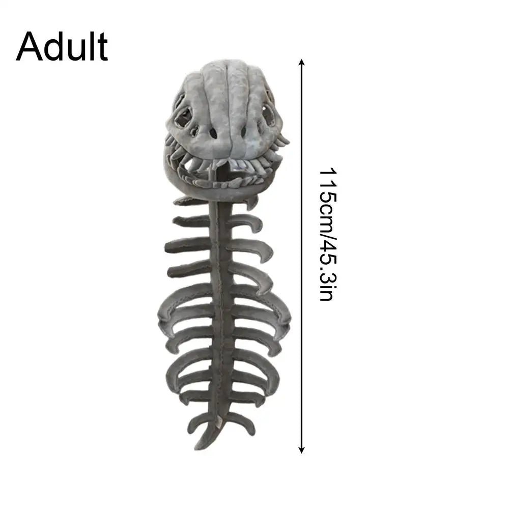 Dinosaur Skeleton Plush Costume Stuffed Toy Halloween Outfits Kids Qme 115cm