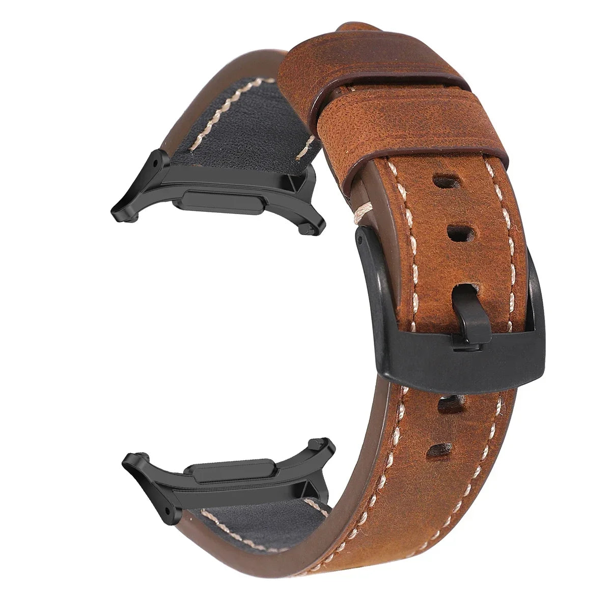 Leather Strap for Samsung Galaxy Watch 7 Ultra 47mm Quick Release Bracelet Wristband for Galaxy Watch Ultra Watchband 22mm Band Qme dark brown black Galaxy 7 Ultra 47mm