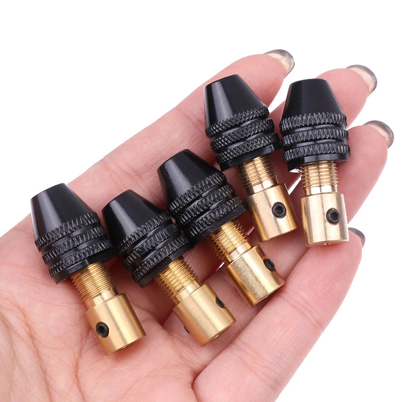 Universal Small Electronic Drill Bit Collet Mini Chuck Tool Set Fixture Clamp Micro Electric Drill Chuck 0.3-3.4mm Qme