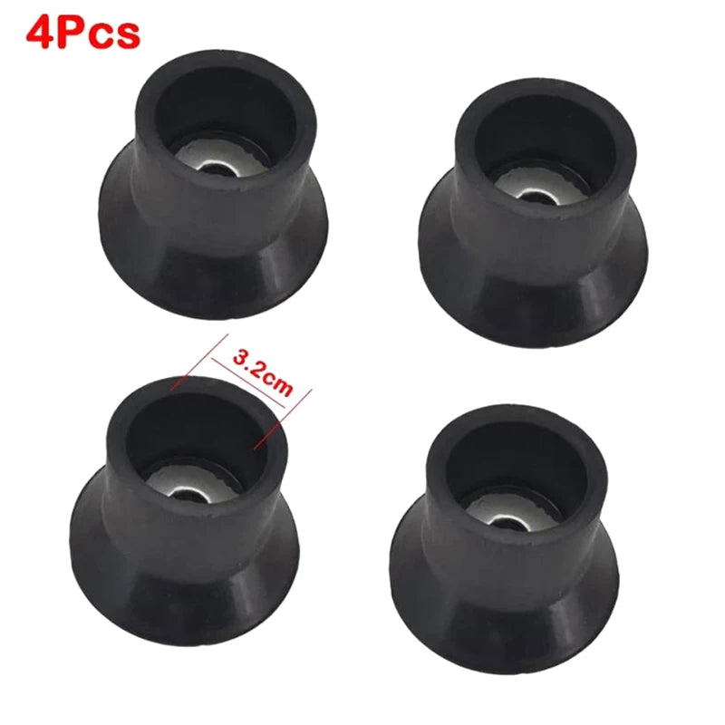 4Pcs Universal Gas Stove Foot Mat Suction Cup Wear-Resistant Gas Stove Non-slip Pad Replacement Silent Jumping Bed Foot Covers Qme L