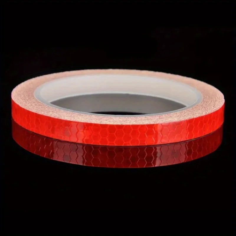 Nighttime traffic safety warning, reflective safety stickers, reflective tape signs, nighttime visibility warning tape Qme Red