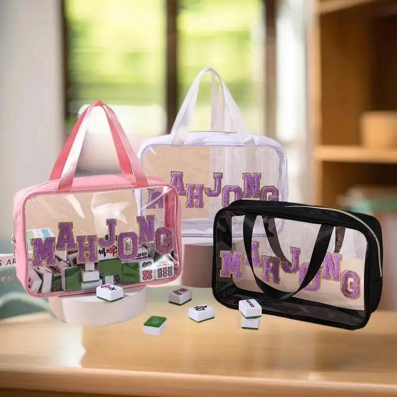Business Studio Home Travel Adults Teens Mahjong Tile Bag Waterproof Qme