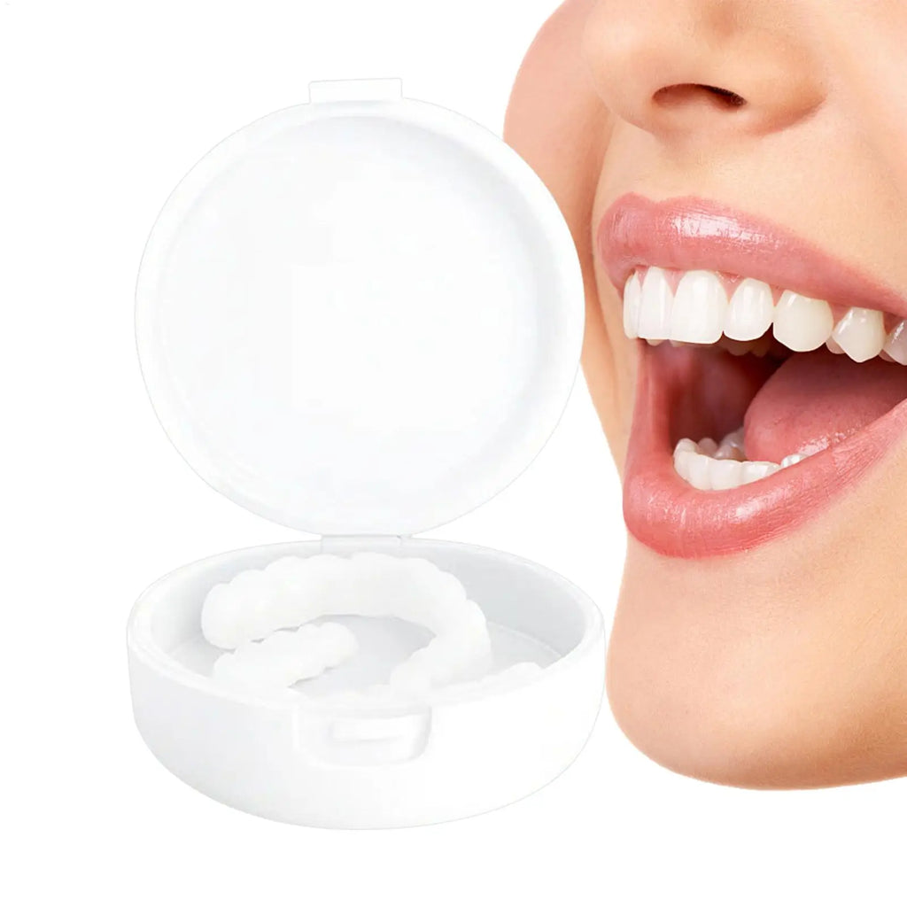 Fake Teeth Denture Decoration Silicone Tooth Repairing Upper Lower Qme