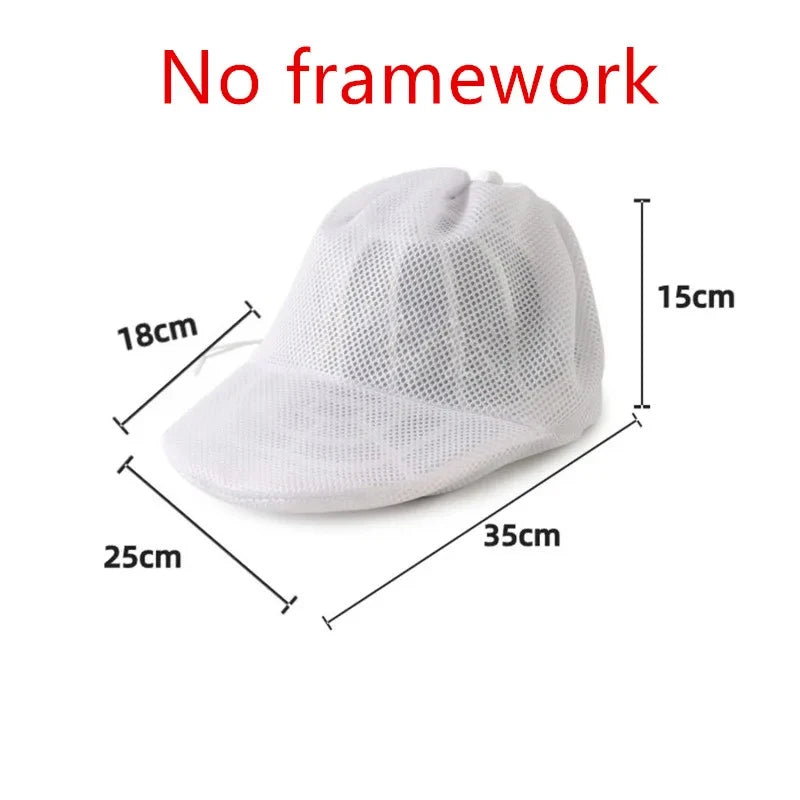 Hat Wash Protector Bag Baseball Cap Cleaner Laundry Bag Anti-deformation Hat Bag Washing Machine Mesh Bag Portable Laundry Bag. Qme