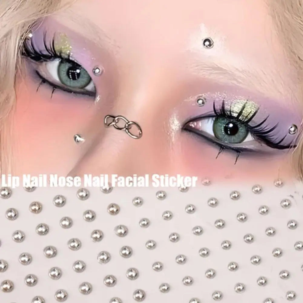 Steel Fake Nose Sticker Non Piercied Lip Nails Ear Stud For Women Men Pack Fake Eyebrow Lip Piercing Body Jewelry A1G6 Qme