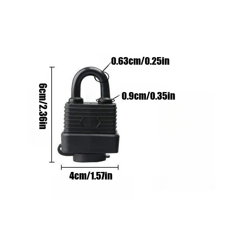 Large Outdoor Waterproof Thousand Layer Padlock Rainproof and Rustproof Lock Head Lock for Courtyard Door Lock Qme