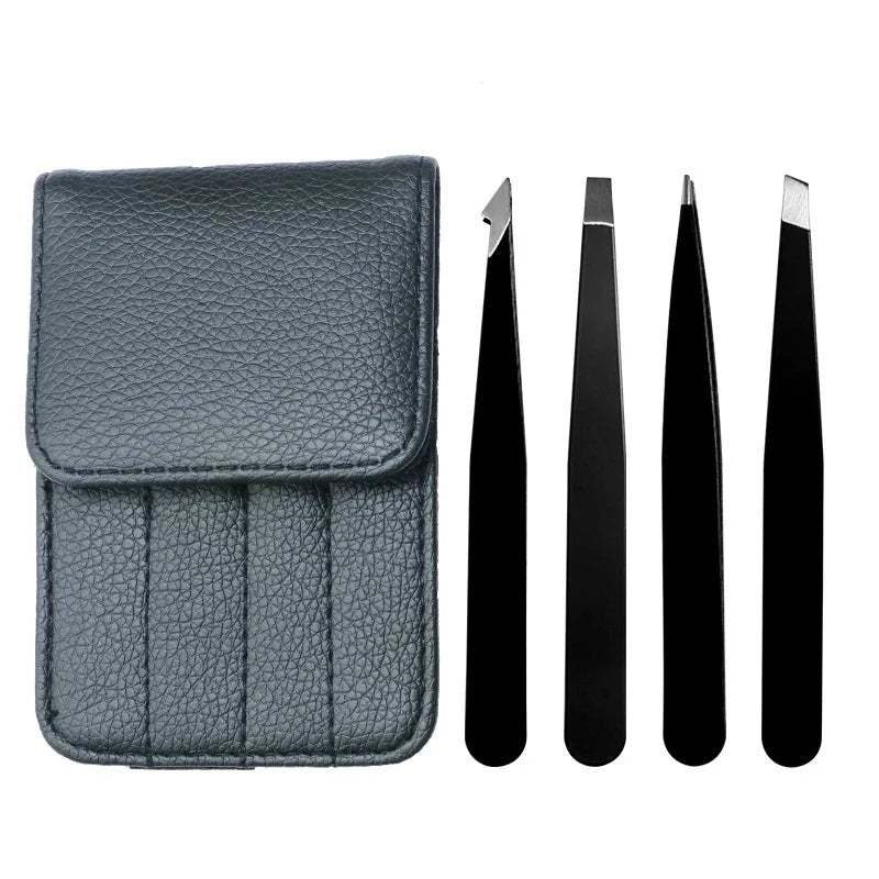 Professional Eyebrow Tweezers Hair Removal Clip Makeup Sets Eyelash Qme