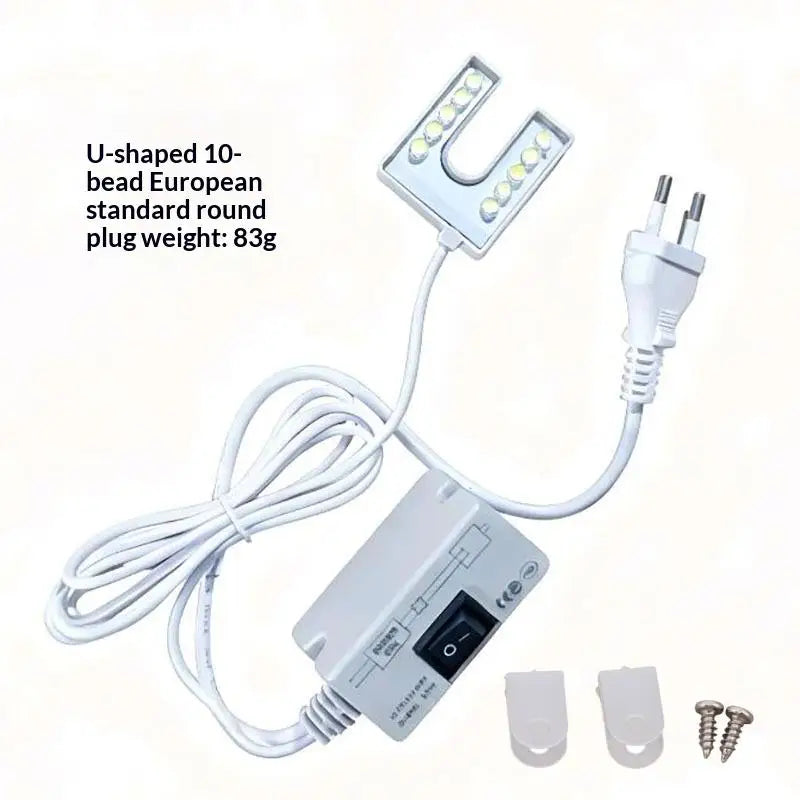 1 Set No Radiation No Strobe Efficient Energy Saving Magnetic Base Sewing Light Flexible Gooseneck Lamp LED Light Qme EU