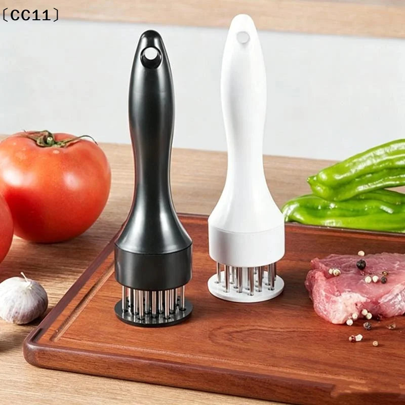 Stainless Steel Meat Tenderizer Needles Non Slip Handle Perfect Qme