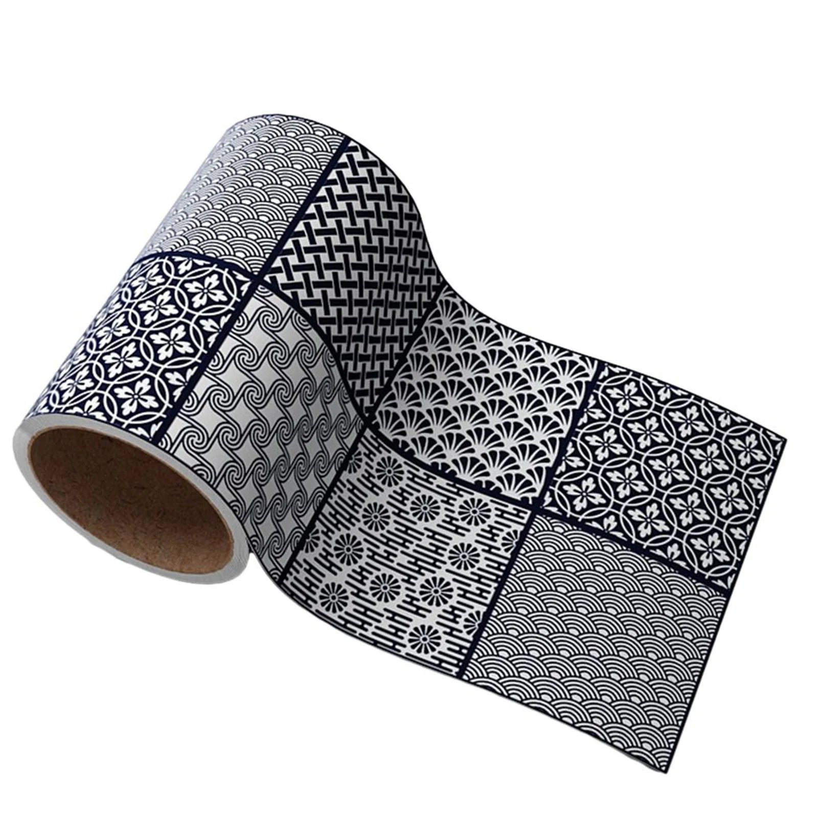 Self-Adhesive Waist Line Decorative Strip Waterproof Peel & Stick Wall Sticker Bathroom Floor Skirting Line Wall Papers Qme 7(