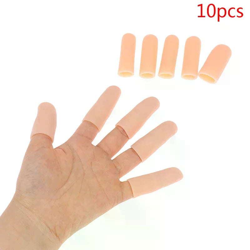 Silicone Gel Tube Hand Bandage Finger Protector Anti-cut Heat Qme