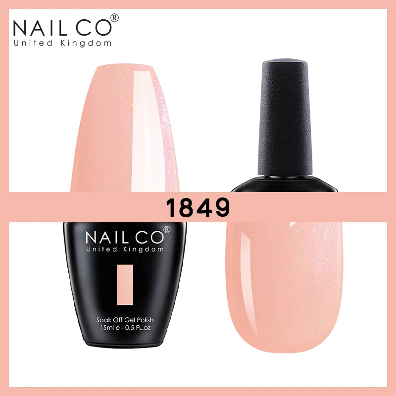 NAILCO Nude Nails Gel Nail Polish UV LED Semi-permant Varnish Hybrid Qme