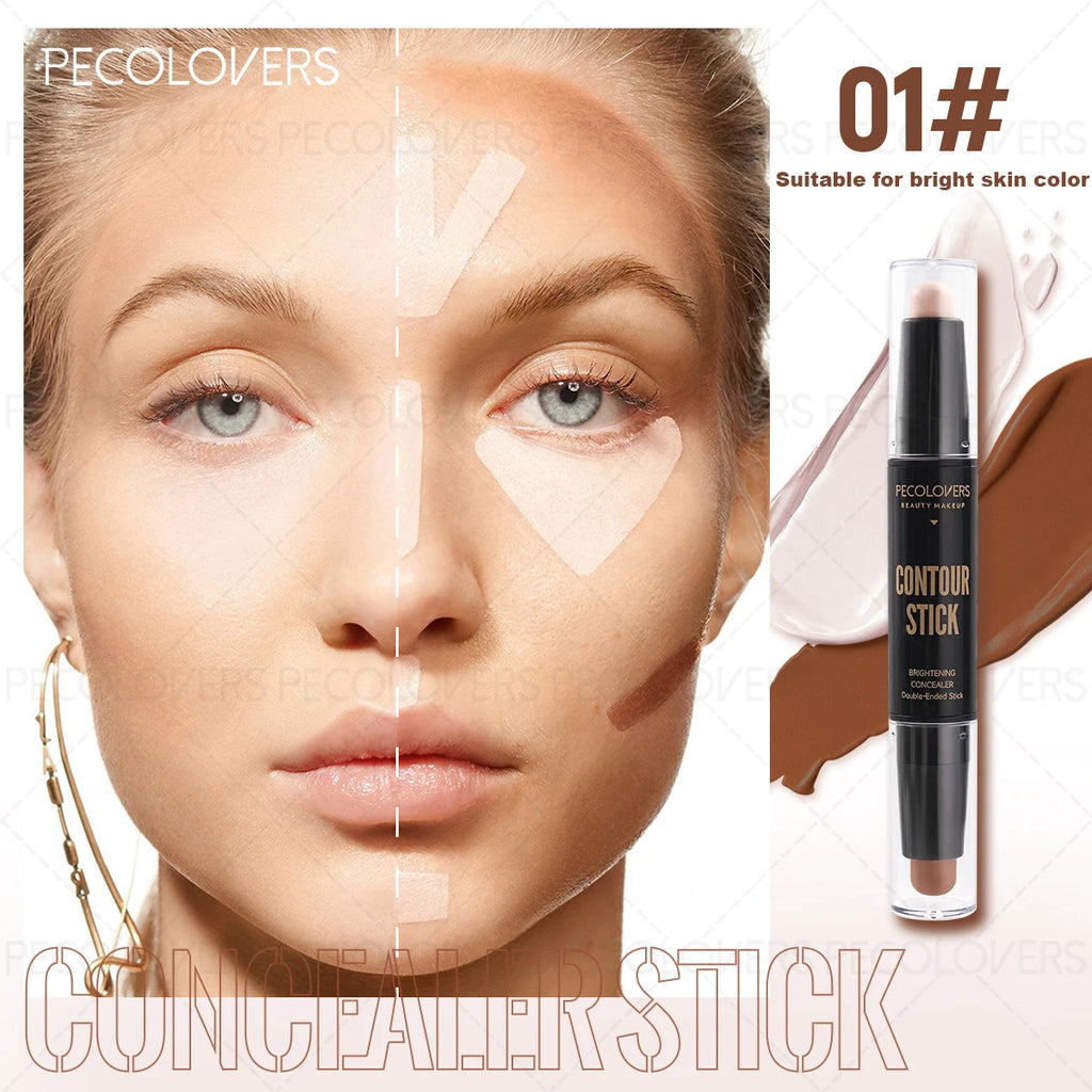 Double-ended Contour Stick Facial Contouring Three-dimensional Face Qme 01