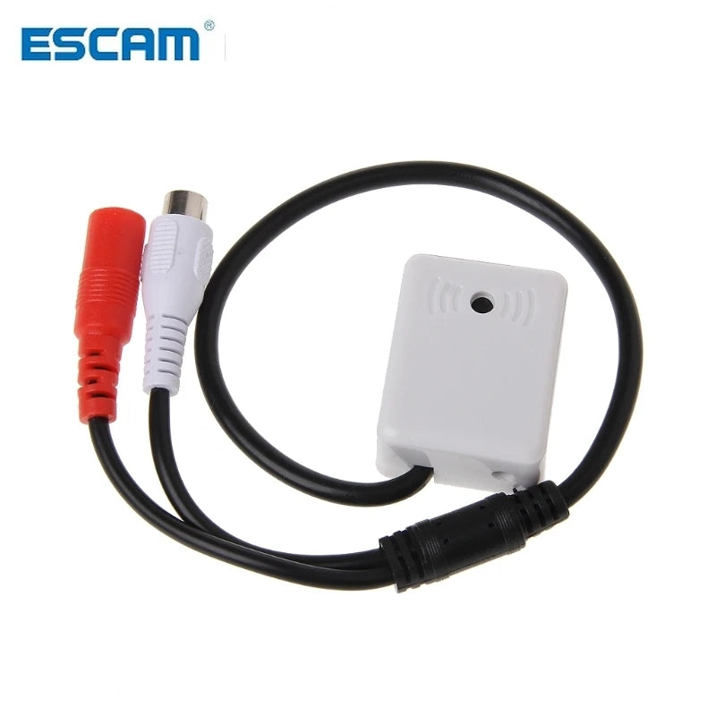 2PCS Microphone Audio Pickup Sound Monitoring Device For CCTV Camera Security System Qme 2PCS