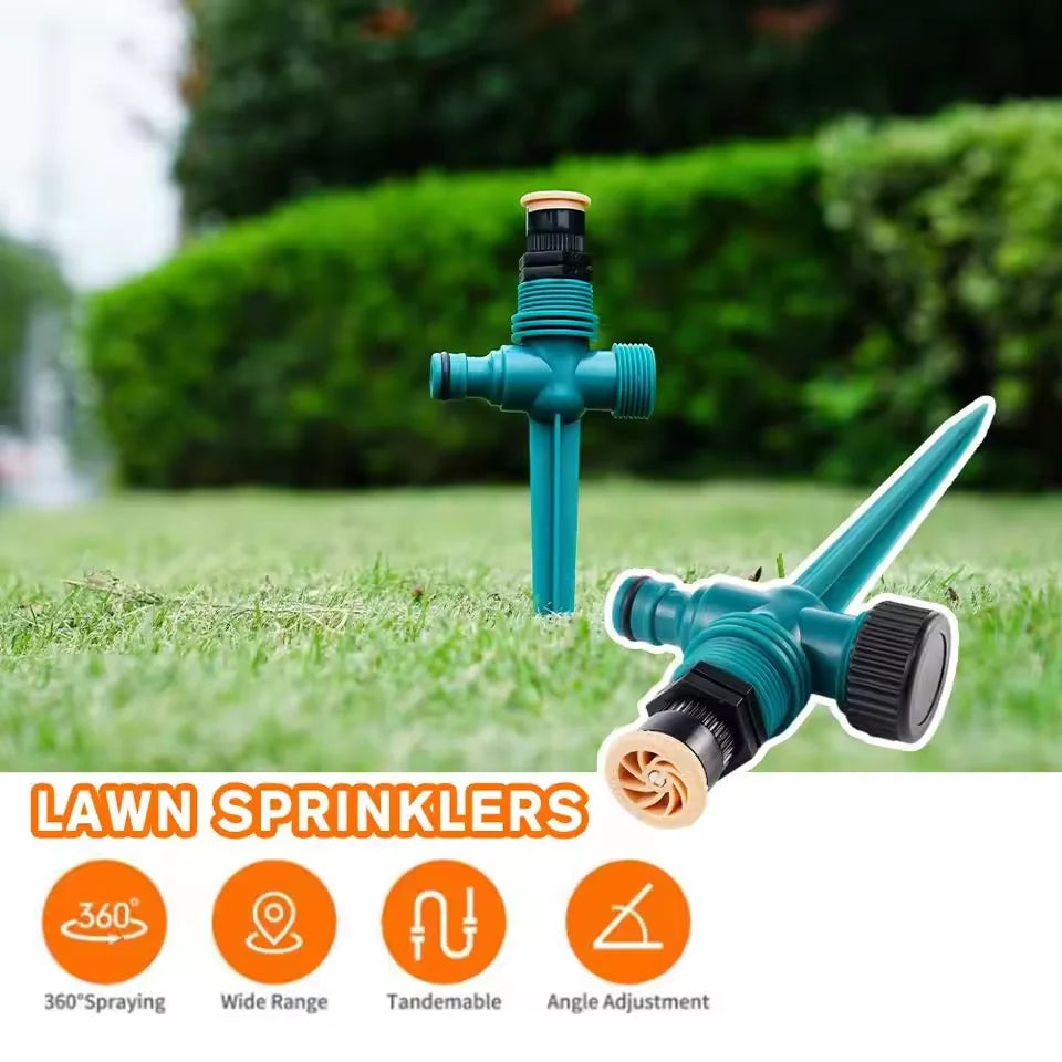 Garden Sprinkler 360° Rotation Irrigation Watering System Agriculture Ground Automatic Tube Adjustable Plug Buried Atomization Qme