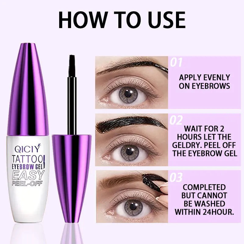 Tear Off Eyebrow Gel Long-lasting Fixing Waterproof Sweat Proof Qme