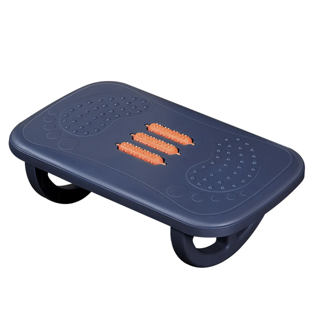 Rocking Footrest With Foot Massage Rollers Anti-Slip Textured Foot Stool Ergonomic Under Desk Footrest for Home and Office Qme