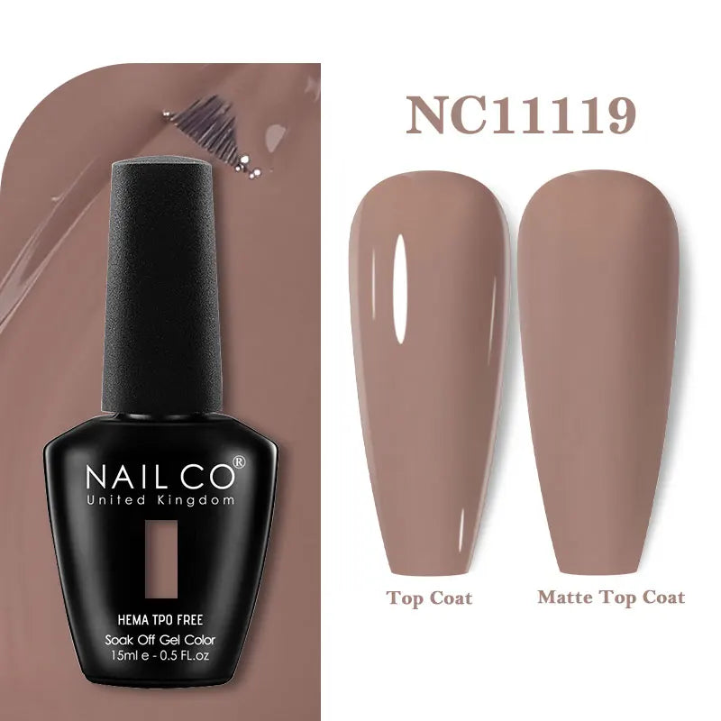 NAILCO Coat Base Gel Nail Polish Nails Art Semi Permanent Lacquer