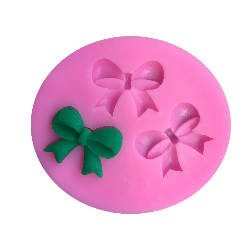 Bow Ties Silicone Cake Mold 3D Chocolate Candy DIY Tools Baking Qme