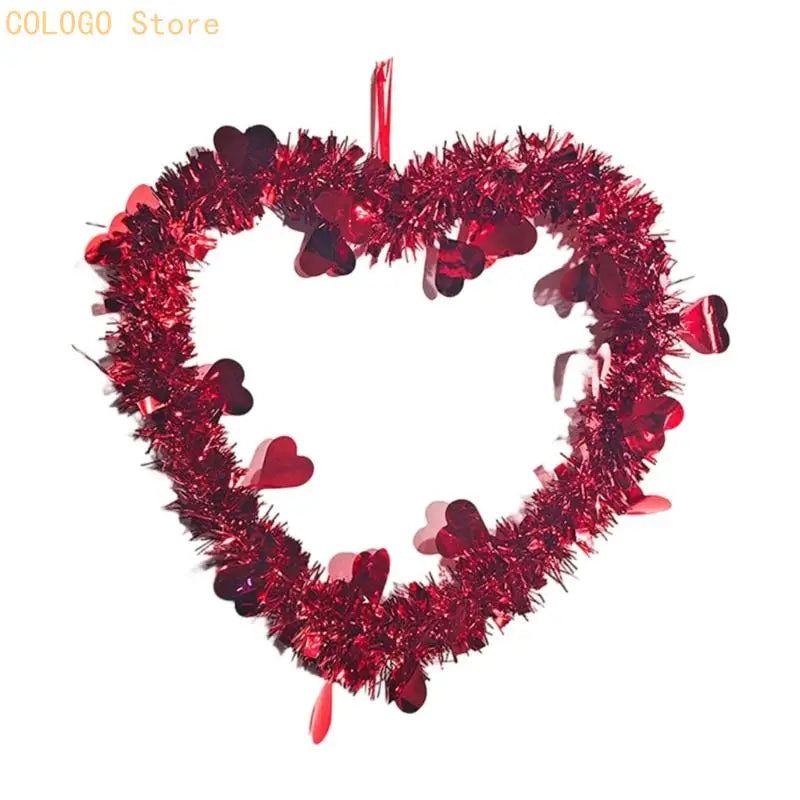 Multipurpose Valentine Door Hanger Wreath Event Home Beautification Qme red love heart CN