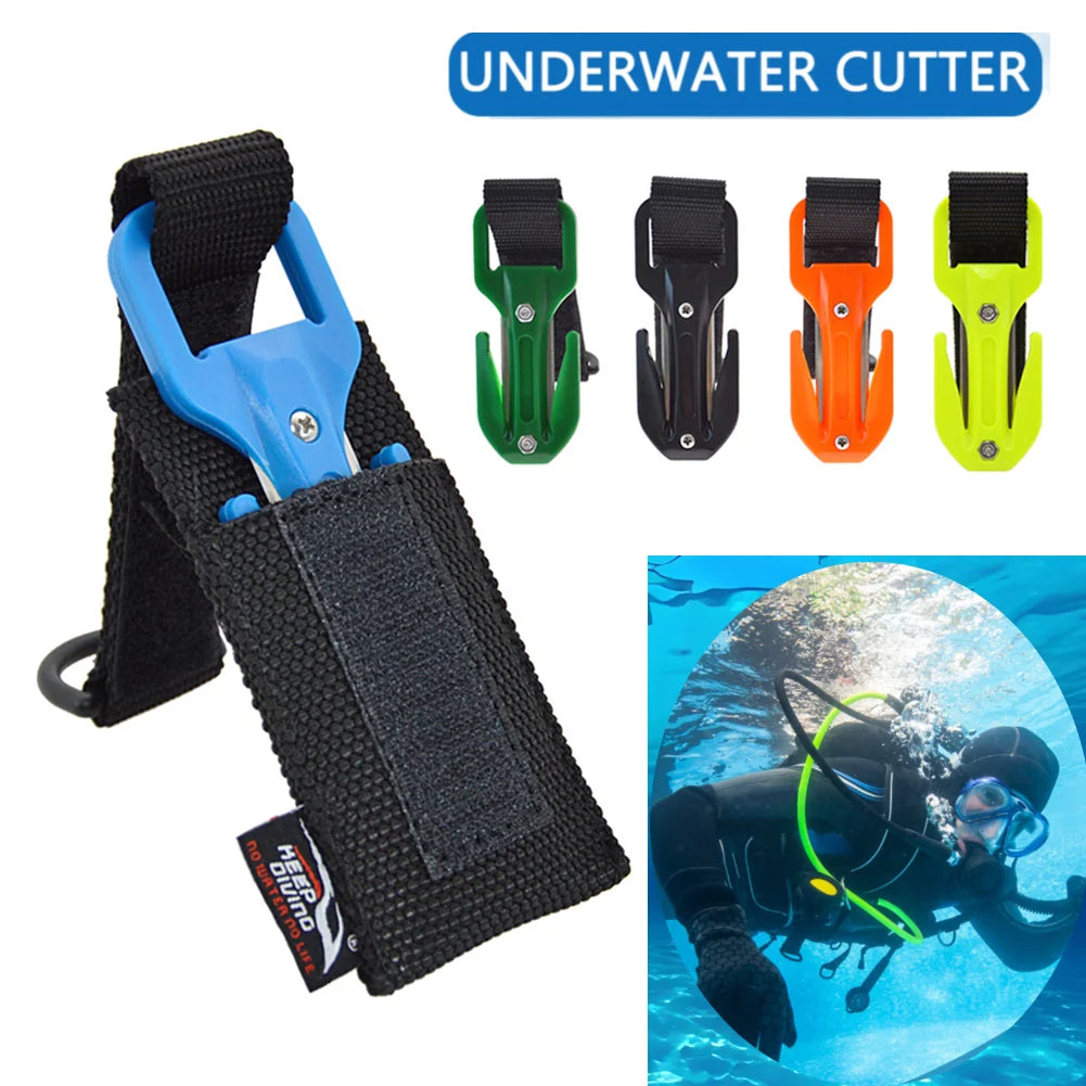 Nylon Scuba Diving Cutting Emergency Set Spearfishing Secant Equipment Portable Wear-resistant Sharp Outdoor Accessories Qme