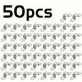50pcs Double hole U-shaped bracket 304 stainless steel rigid pipe clamp heavy-duty pipe tension clamp Qme Default Title
