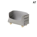 PU Business Card Holder Desktop Sign Display Stand Storage Qme A7
