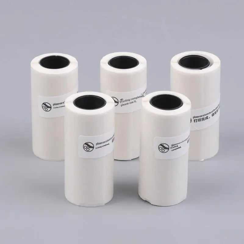 1 3 5Rolls Clear Holographic Dot Transparent Self-adhesive Thermal Qme 5pcs
