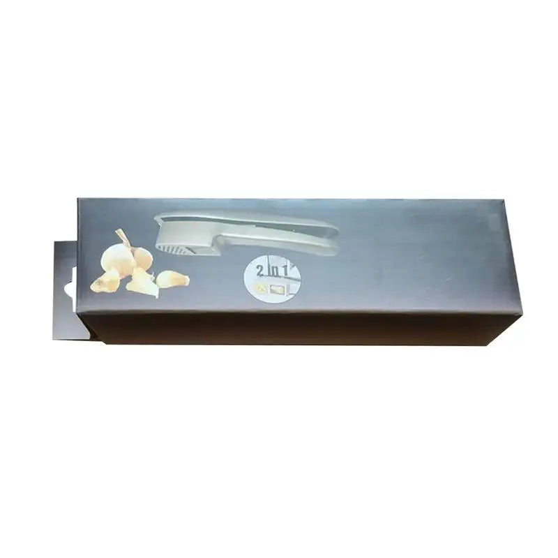 Aluminum Alloy Garlic Press Ergonomic Handle Cleaning Brush Home Qme B